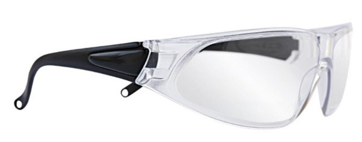 Picture of SGA Spark Safety Glasses Black Frame Clear Lens