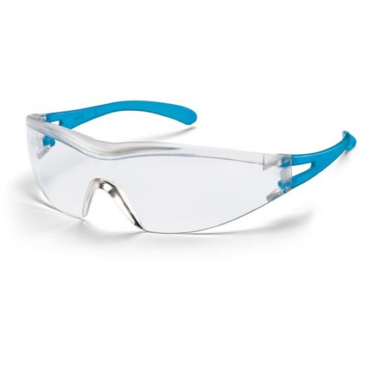 Picture of Uvex x-one Safety Glasses Blue Frame Clear Hardcoat Lens