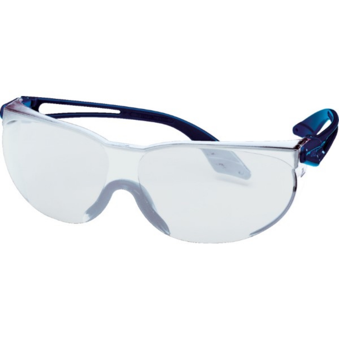Picture of Uvex Skylite Safety Glasses Blue Frame Clear Lens
