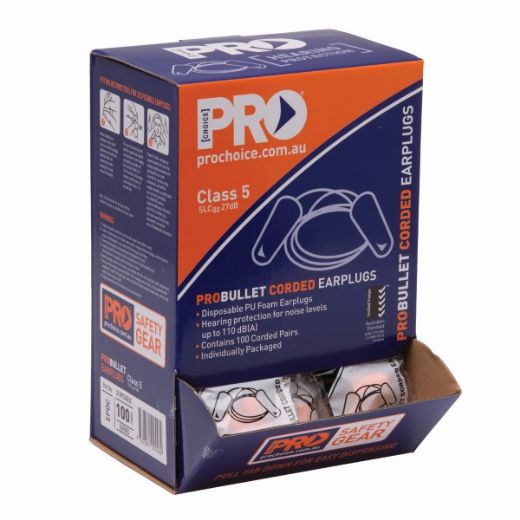 Picture of Pro-Choice Disposable Earplug Corded Class 5 27db (PE10016)