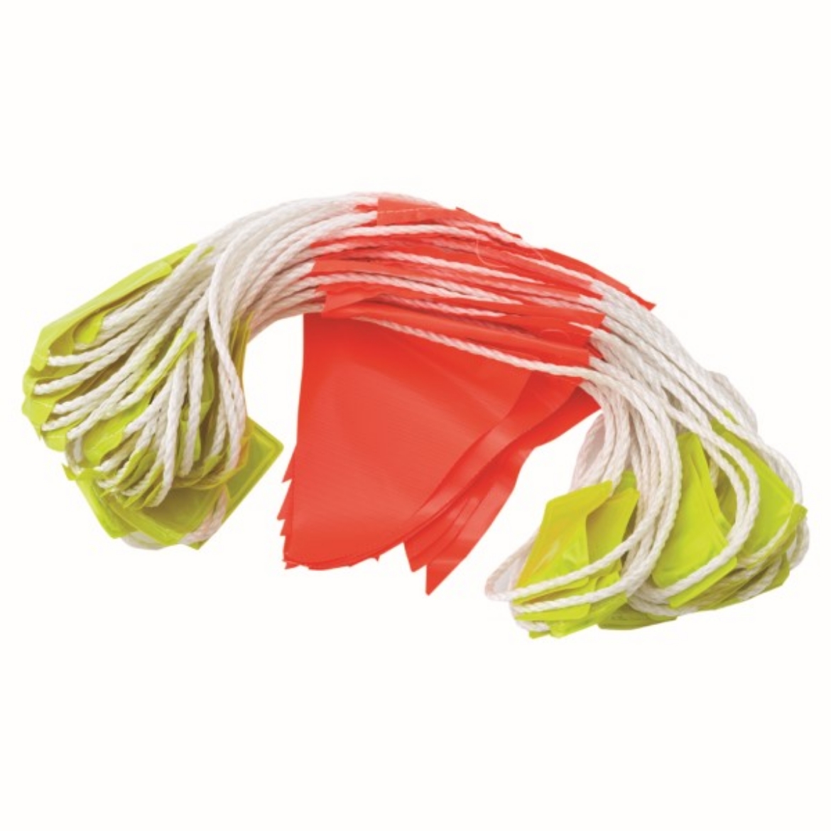 Picture of Pro-Choice Day/Night Bunting Fluro Orange PVC Triangle Flags 30 Metre Length 45 Flags 44 Reflective Tabs
