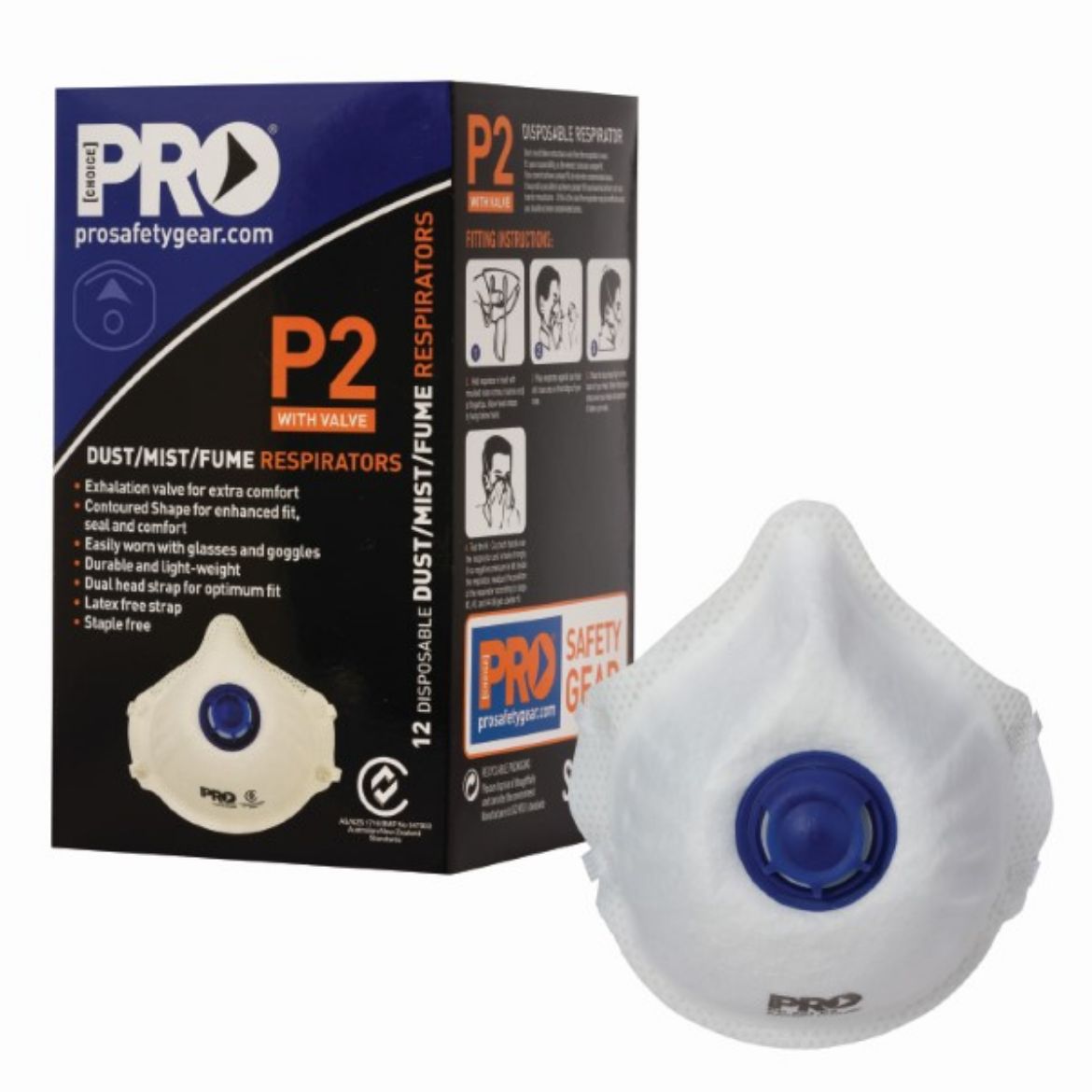 Picture of Pro-Choice P2 Disposable Respirator With Valve