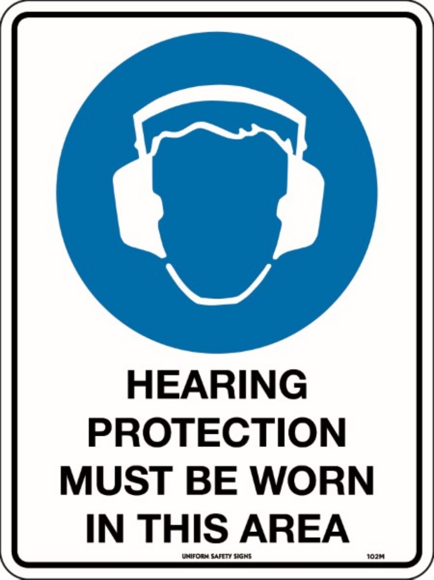 Picture of 300x225mm - Self Adhesive - Hearing Protection Must Be Worn In This Area