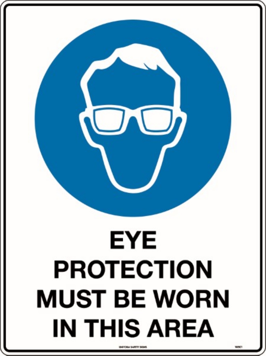 Picture of 300x225mm - Self Adhesive - Eye Protection Must Be Worn In This Area