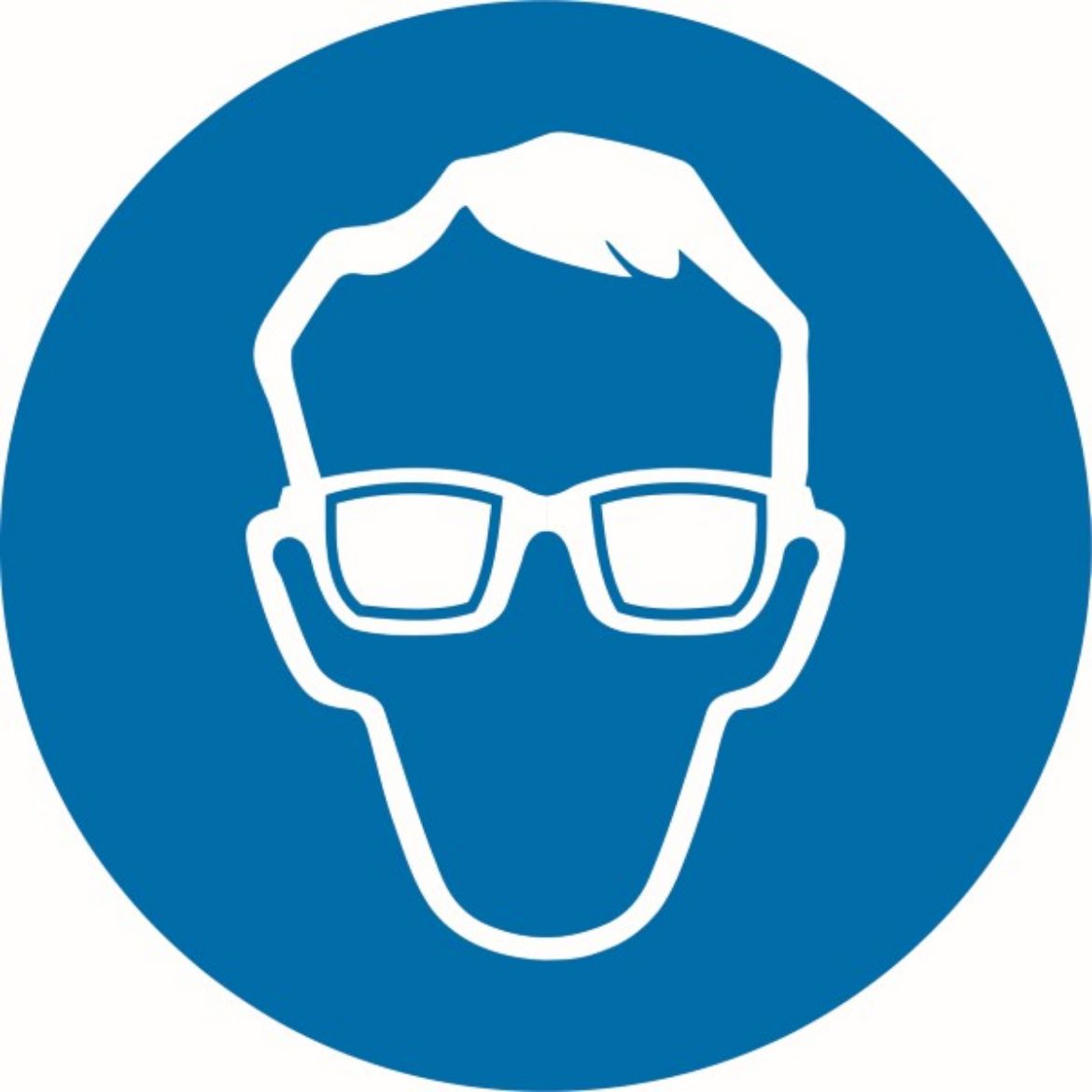 Picture of 200mm Disc - Self Adhesive - Eye Protection Pictogram