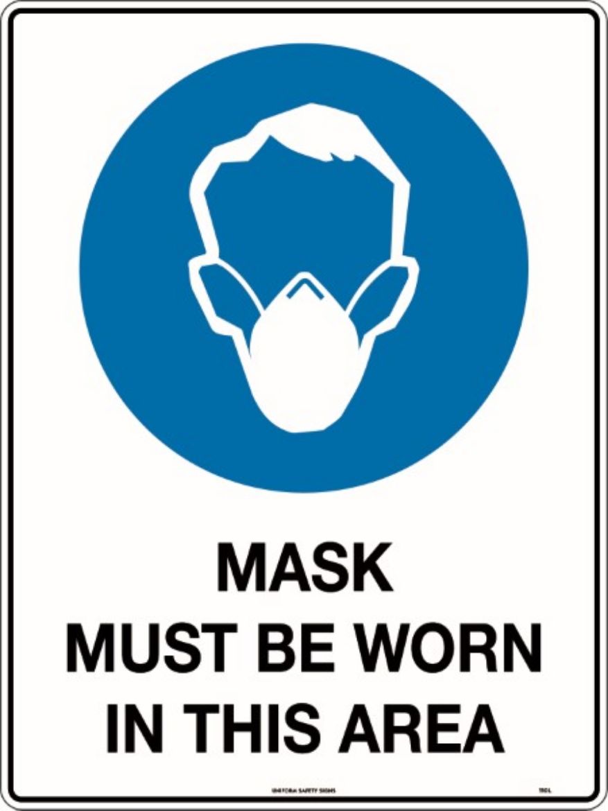 Picture of 600x450mm - Metal - Mask Must be Worn in This  Area