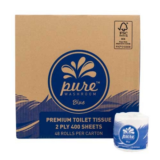 Picture of Toilet Paper Pure Premium 2Ply 400 Sheet (48 Rolls)