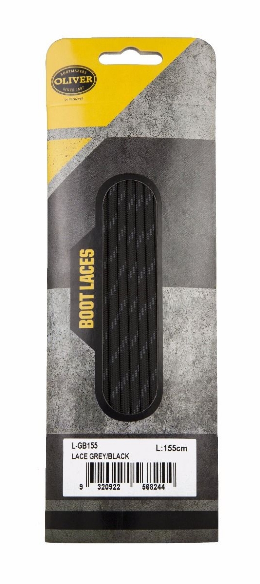 Picture of Replacement Laces for 26-636, 34-634, 44-515 all sizes 125cm Grey/Black
