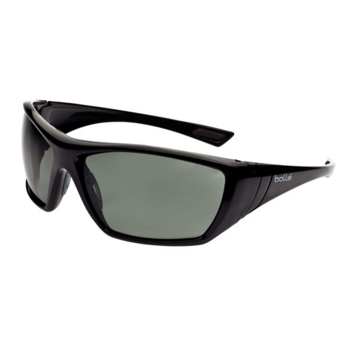 Picture of Bolle Hustler Gloss Black frame Grey-Green Polarised Lens