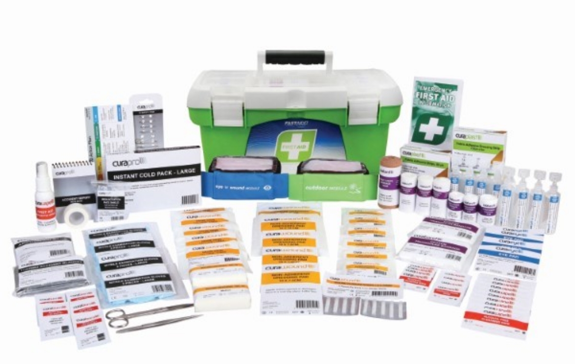 Picture of Fast Aid First Aid R2 Construction Max Kit Portable Plastic Tackle (1-25 Persons)