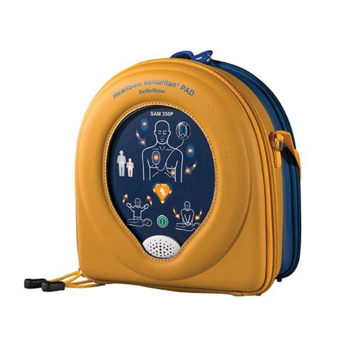 Picture of Defibrillator Heartsine Samaritan Pad350p Semi-Automatic (Consists Of Pad In Carry Case And 1x Adult Pad-Pak) 3.5 Years From D.O.M. Battery Life. 10 Year From D.O.M. Warranty. Includes Soft Carry Case