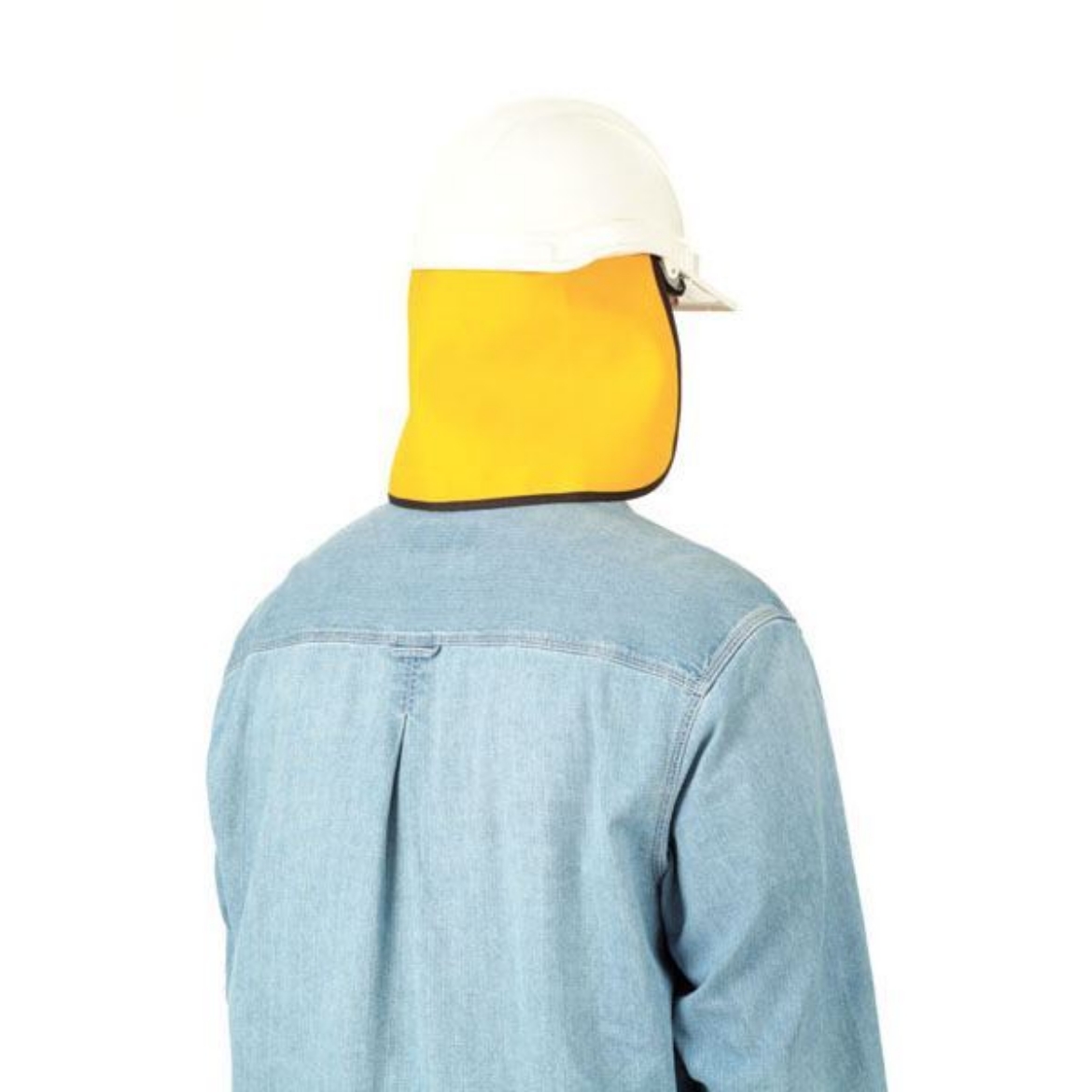 Picture of Proban Neck Flap with webbing tapes for attachment to helmet Yellow