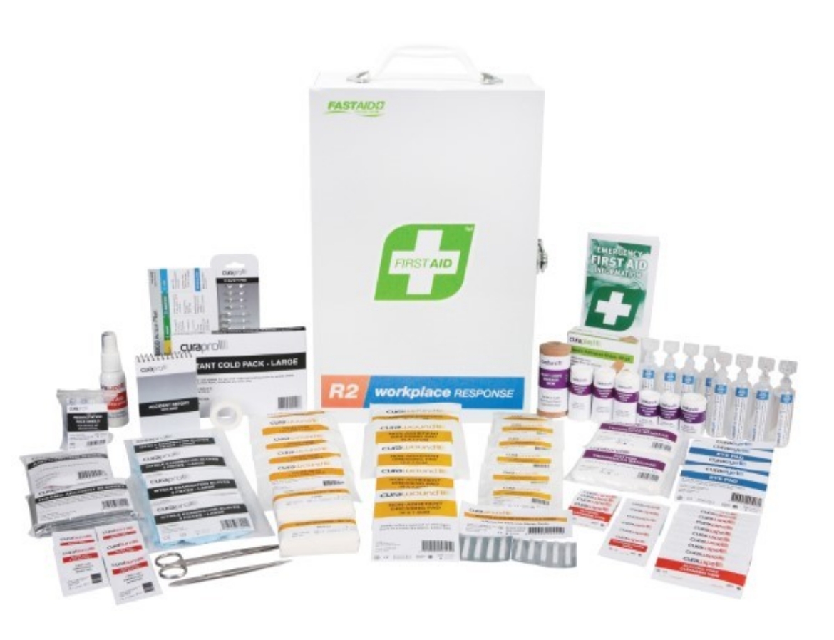 Picture of Fast Aid First Aid R2 Workplace Response Kit Wall Mounted, Metal  (1-25 Persons)
