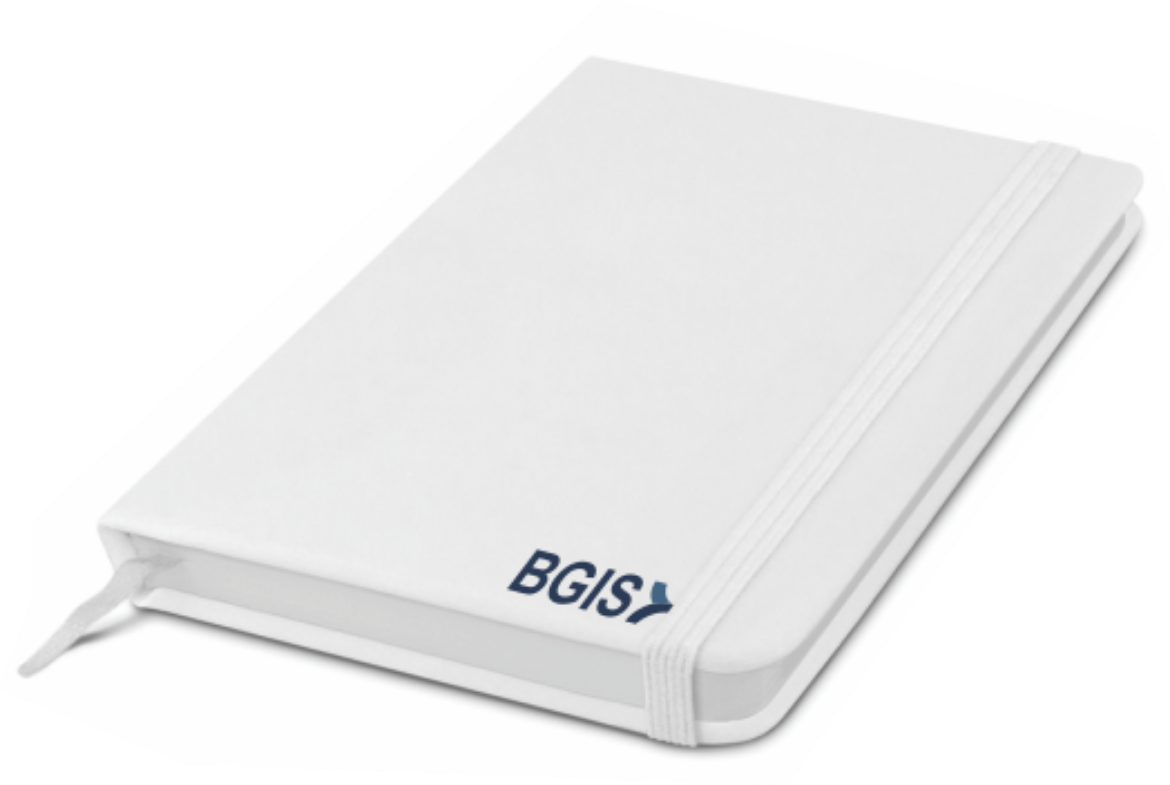 Picture of Alpha Notebook White Including BGIS Logo Full Colour Digital Print, 1 Position