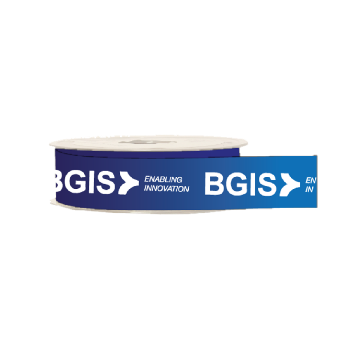 Picture of Printed Ribbon Satin Single Side 48mm with BGIS Logo 1 Colour Print (100m Roll)