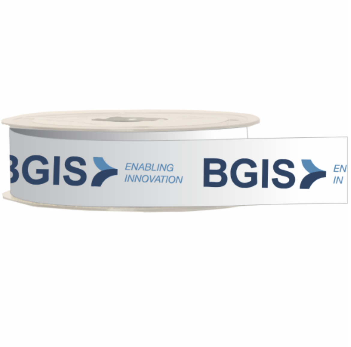 Picture of Printed Ribbon Satin Single Side 48mm with BGIS Logo 2 Colour Print (100m Roll)