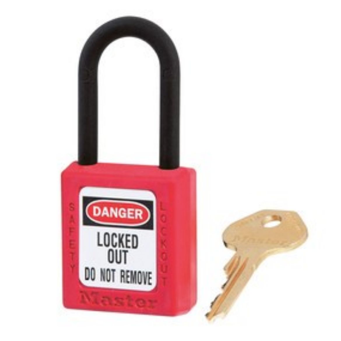 Picture of Safety Lockout Zenex Thermoplastic Padlock Red