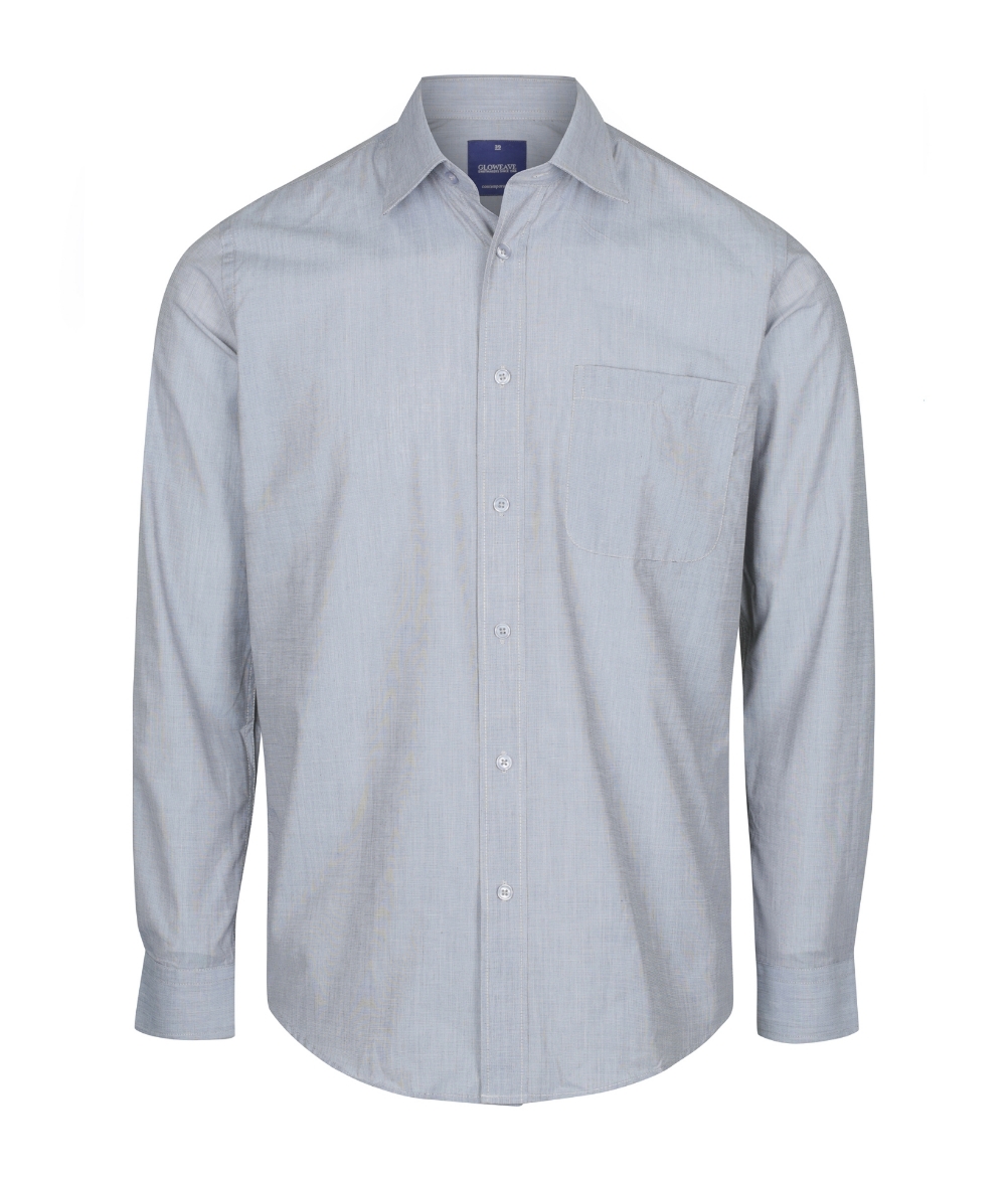 Picture of Gloweave Mens Smith End on End Contemporary Fit Long Sleeve Shirt