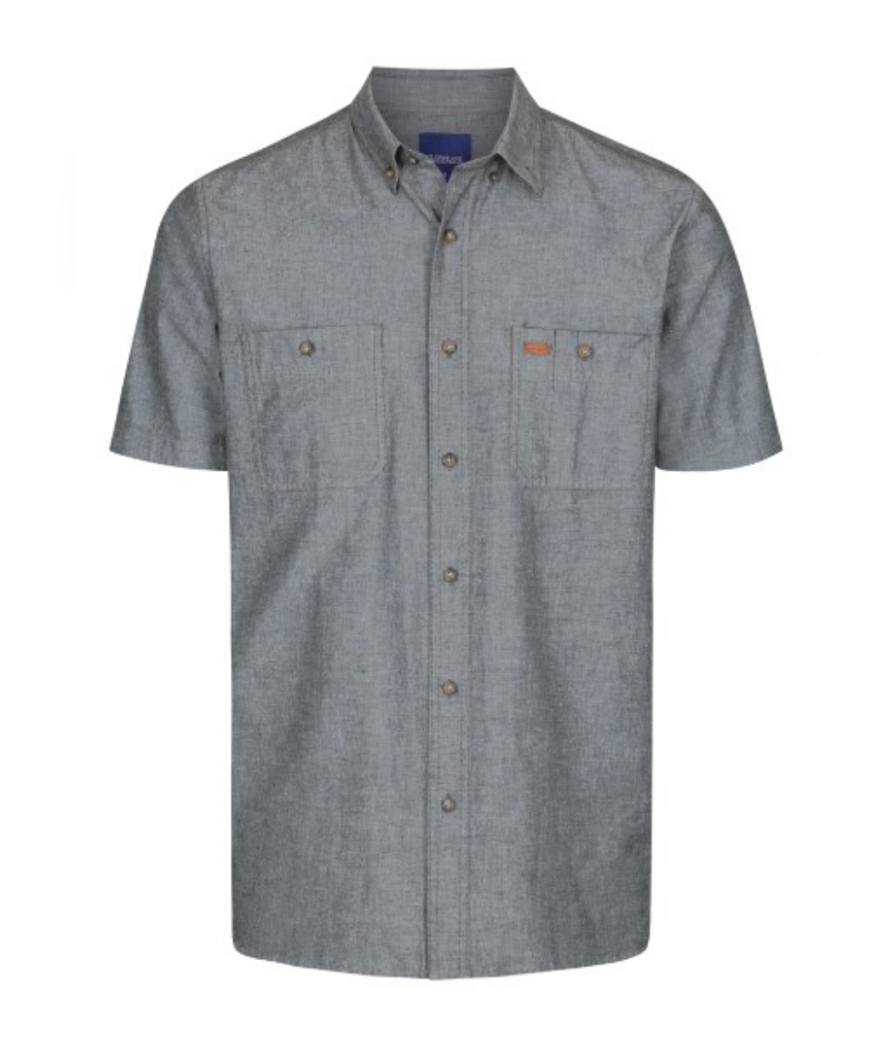 Picture of Gloweave Mens Icon Chambray Short Sleeve Shirt 100% Cotton
