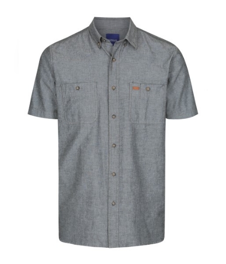 Picture of Gloweave Mens Icon Chambray Short Sleeve Shirt 100% Cotton