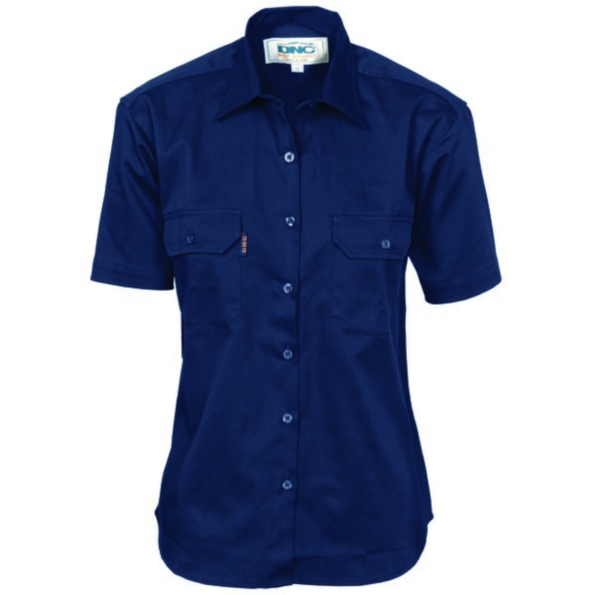 Picture of DNC Ladies Cotton Drill Work Shirt Short Sleeve