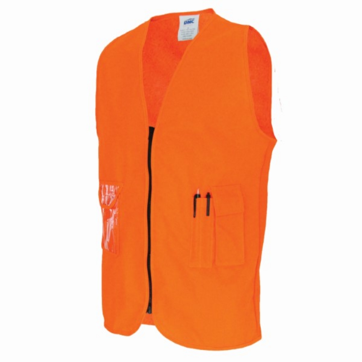 Picture of DNC Safety Vest ID Pocket Zip Front 100% Polyester