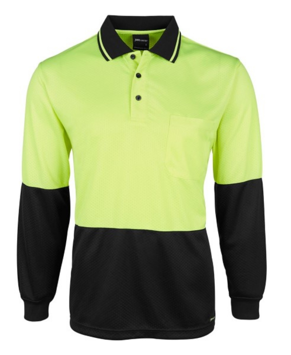 Picture of JB's Hi Vis Jacquard Long Sleeve Polo