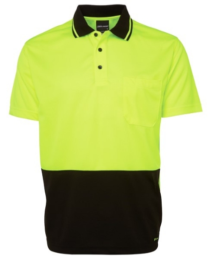 Picture of JB's Hi Vis Traditional Polo Shirt Short Sleeve 100% Polyester 2 Tone