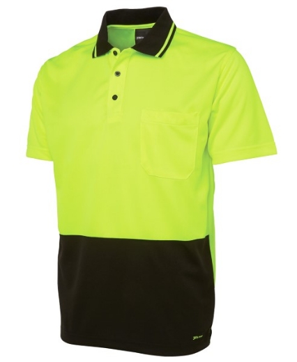 Picture of JB's Hi Vis Traditional Polo Shirt Short Sleeve 100% Polyester 2 Tone