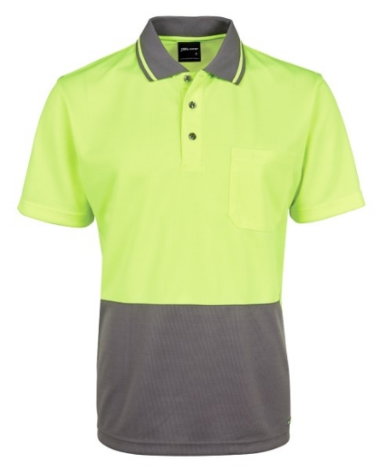 Picture of JB's Hi Vis Traditional Polo Shirt Short Sleeve 100% Polyester 2 Tone