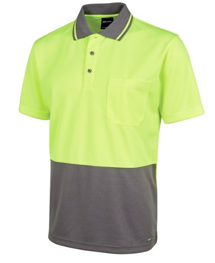 Picture of JB's Hi Vis Traditional Polo Shirt Short Sleeve 100% Polyester 2 Tone