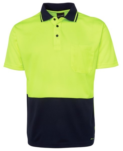 Picture of JB's Hi Vis Traditional Polo Shirt Short Sleeve 100% Polyester 2 Tone