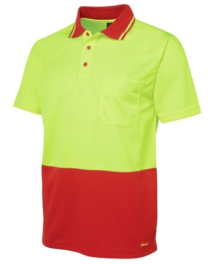 Picture of JB's Hi Vis Traditional Polo Shirt Short Sleeve 100% Polyester 2 Tone