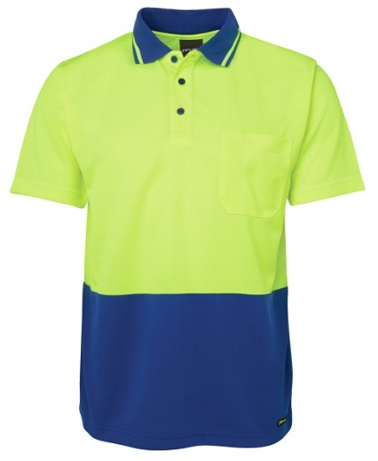 Picture of JB's Hi Vis Traditional Polo Shirt Short Sleeve 100% Polyester 2 Tone