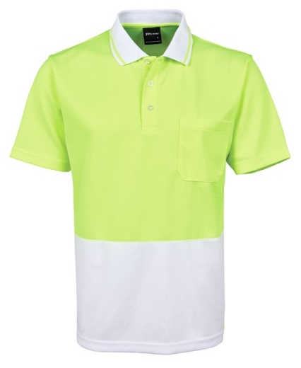 Picture of JB's Hi Vis Traditional Polo Shirt Short Sleeve 100% Polyester 2 Tone