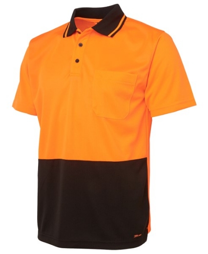 Picture of JB's Hi Vis Traditional Polo Shirt Short Sleeve 100% Polyester 2 Tone