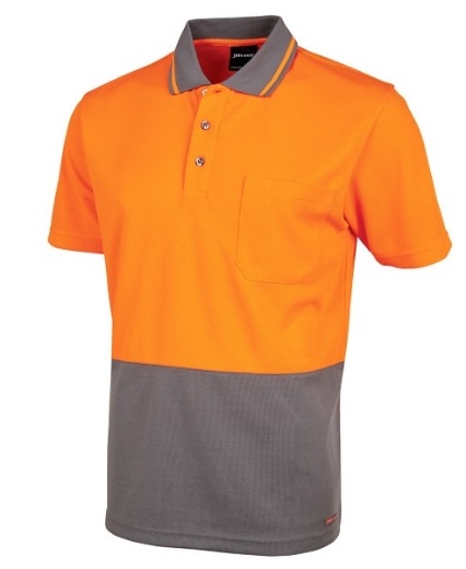 Picture of JB's Hi Vis Traditional Polo Shirt Short Sleeve 100% Polyester 2 Tone