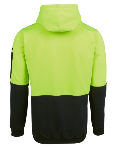 Picture of JB's Hi Vis Fleecy Pull Over Hoodie 80% Polyester 20% Cotton 2 Tone