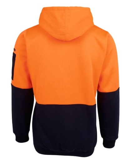 Picture of JB's Hi Vis Fleecy Pull Over Hoodie 80% Polyester 20% Cotton 2 Tone
