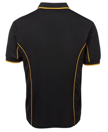 Picture of Podium Mens Piping Polo Shirt 100% Polyester Pique Knit