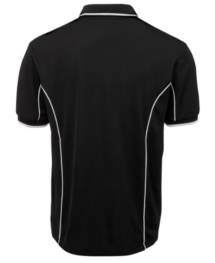 Picture of Podium Mens Piping Polo Shirt 100% Polyester Pique Knit