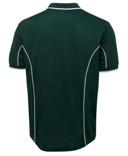 Picture of Podium Mens Piping Polo Shirt 100% Polyester Pique Knit