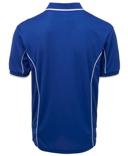 Picture of Podium Mens Piping Polo Shirt 100% Polyester Pique Knit