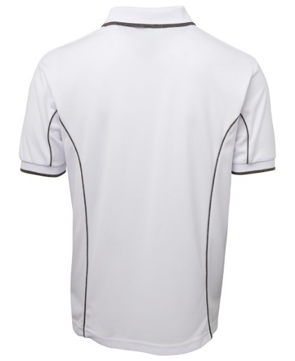 Picture of Podium Mens Piping Polo Shirt 100% Polyester Pique Knit