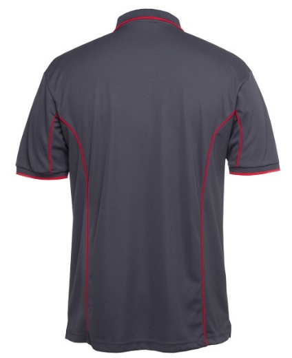 Picture of Podium Mens Piping Polo Shirt 100% Polyester Pique Knit