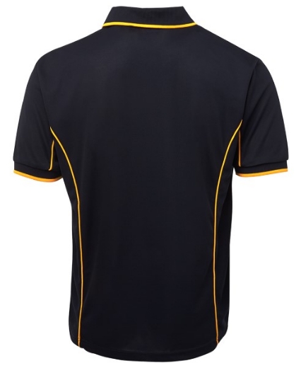Picture of Podium Mens Piping Polo Shirt 100% Polyester Pique Knit