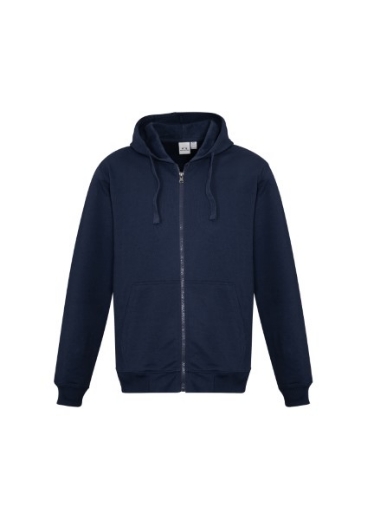 Picture of Biz Collection Mens Crew Full Zip Hoodie Poly/Cotton Fleece