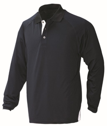 Picture of Stencil Mens Team Polo Shirt Long Sleeve
