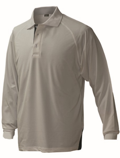Picture of Stencil Mens Team Polo Shirt Long Sleeve