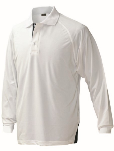 Picture of Stencil Mens Team Polo Shirt Long Sleeve